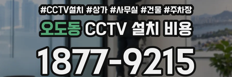 오도동 CCTV 설치 비용
