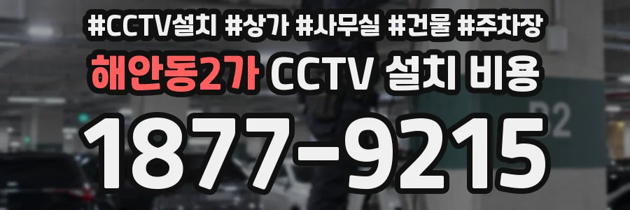 해안동2가 CCTV 설치 비용