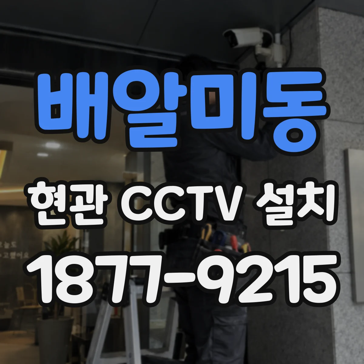 배알미동 현관 CCTV 설치