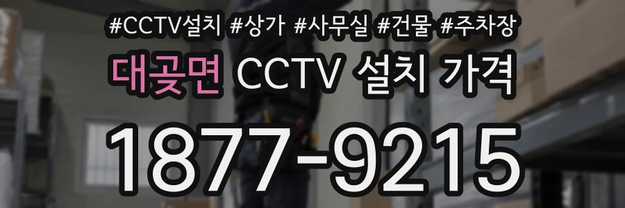 대곶면 CCTV 설치 가격