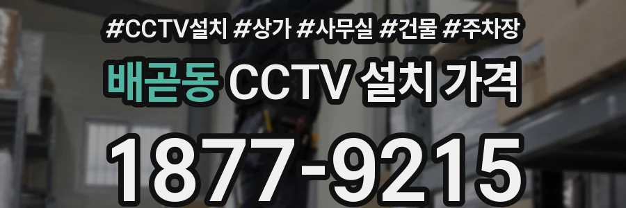 배곧동 CCTV 설치 가격
