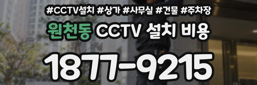 원천동 CCTV 설치 비용