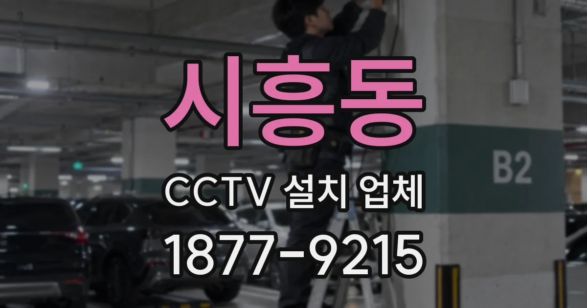 시흥동 CCTV 설치 업체