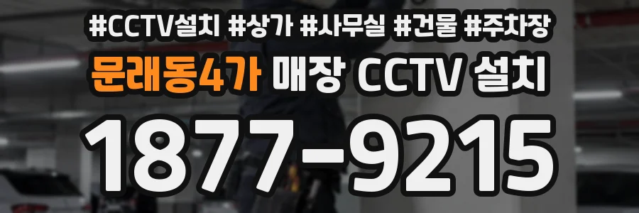 문래동4가 매장 CCTV 설치