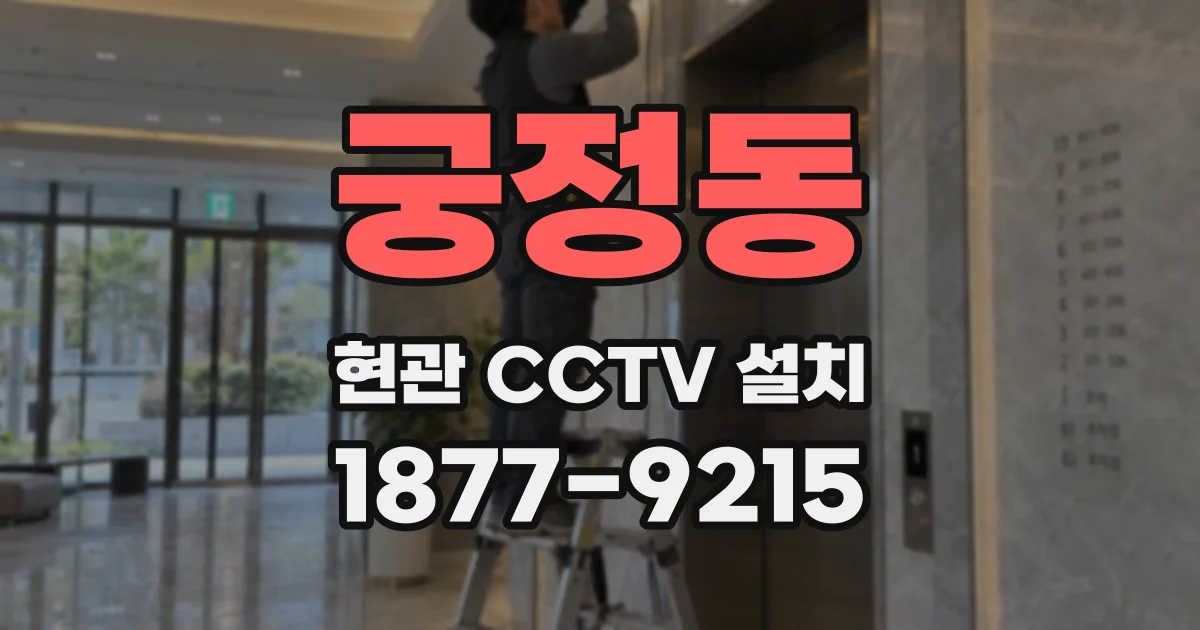 궁정동 현관 CCTV 설치