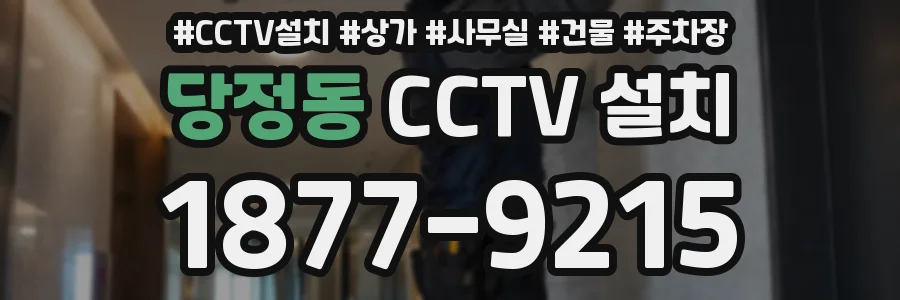 당정동 CCTV 설치