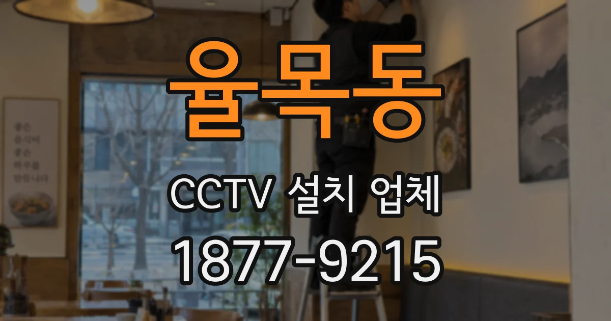 율목동 CCTV 설치 업체