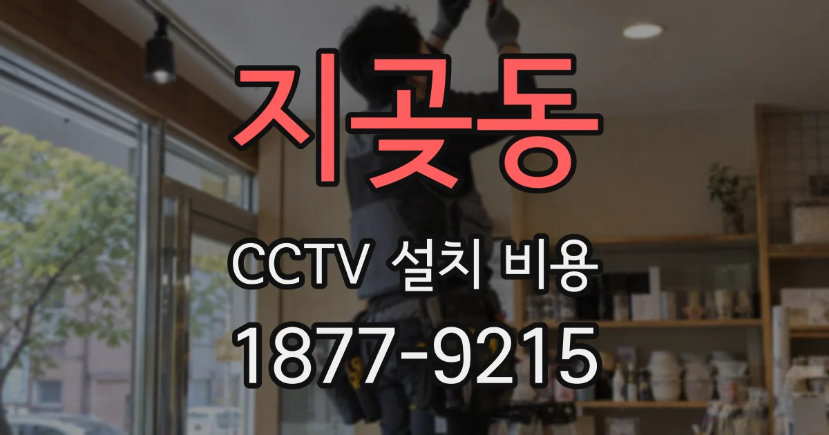지곶동 CCTV 설치 비용