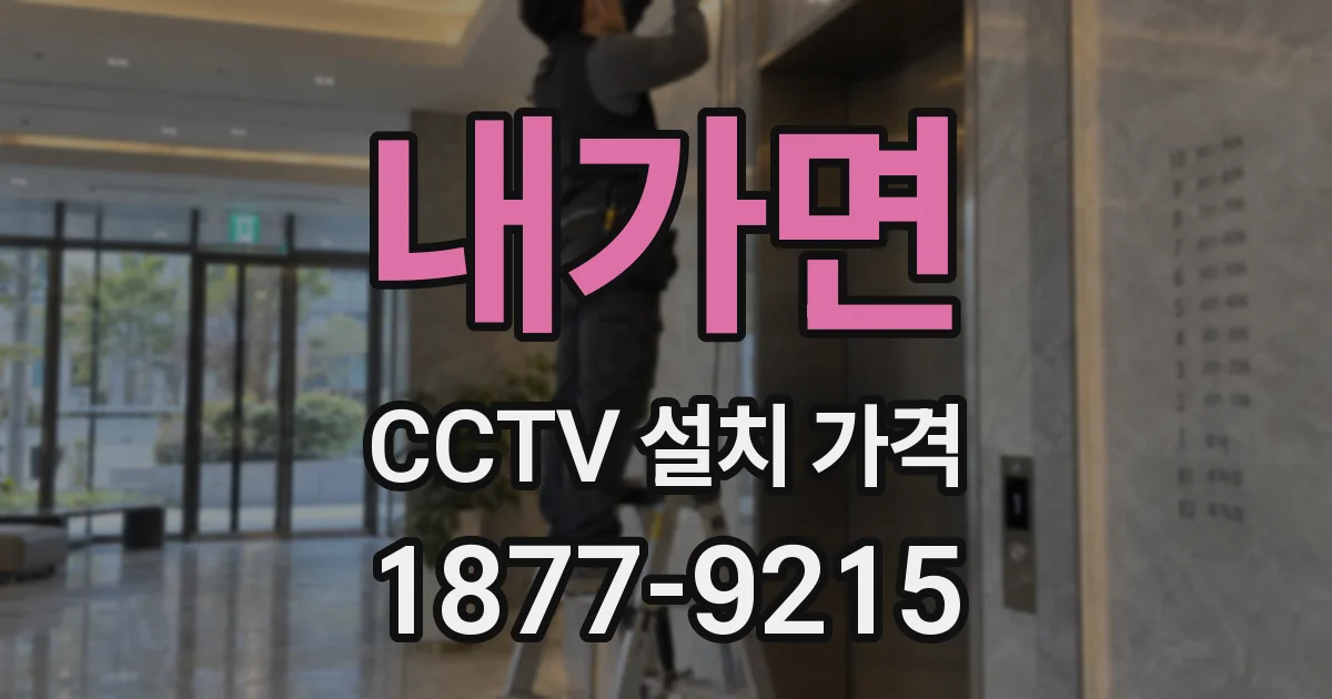 내가면 CCTV 설치 가격