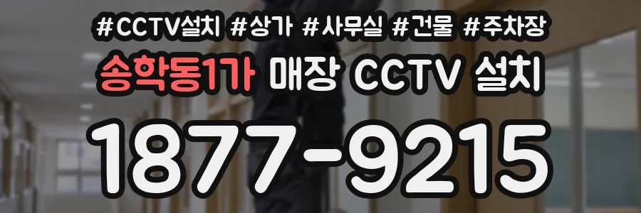 송학동1가 매장 CCTV 설치