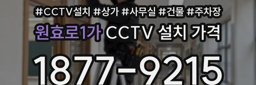 원효로1가 CCTV 설치 가격
