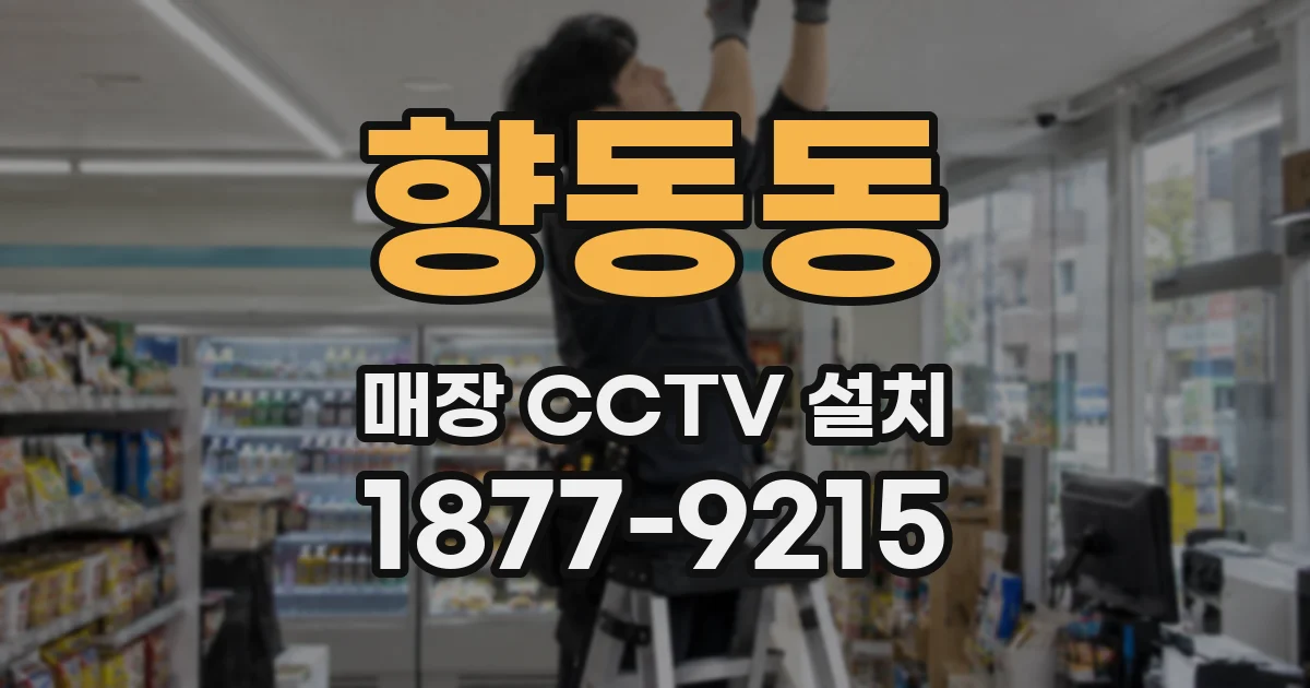 향동동 매장 CCTV 설치