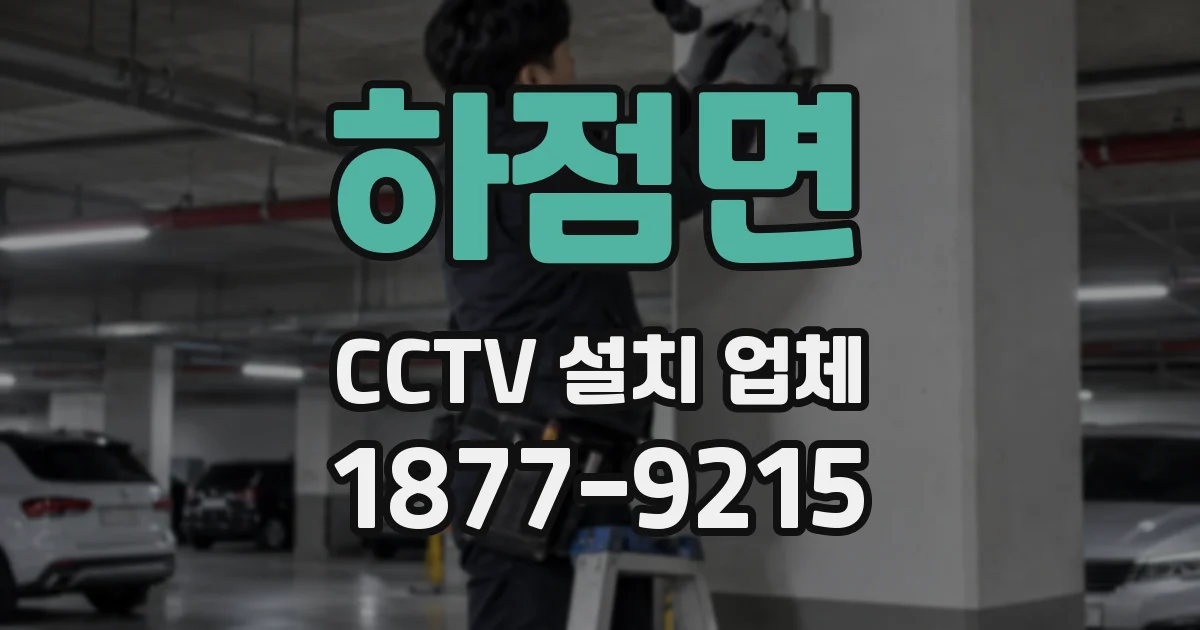 하점면 CCTV 설치 업체