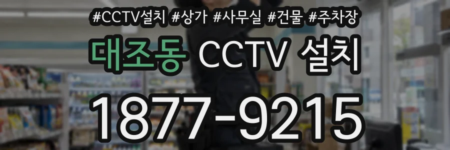 대조동 CCTV 설치