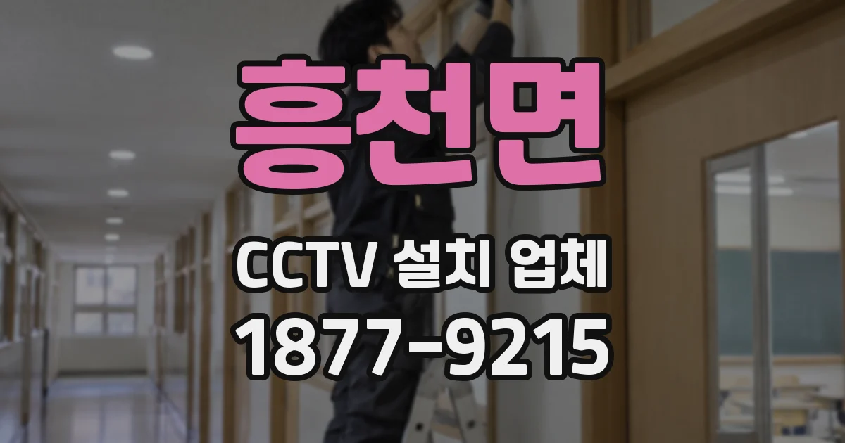 흥천면 CCTV 설치 업체