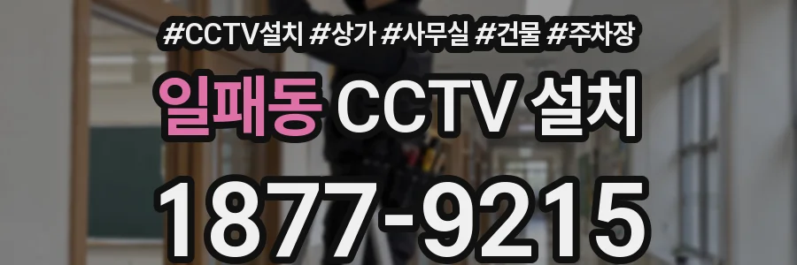 일패동 CCTV 설치
