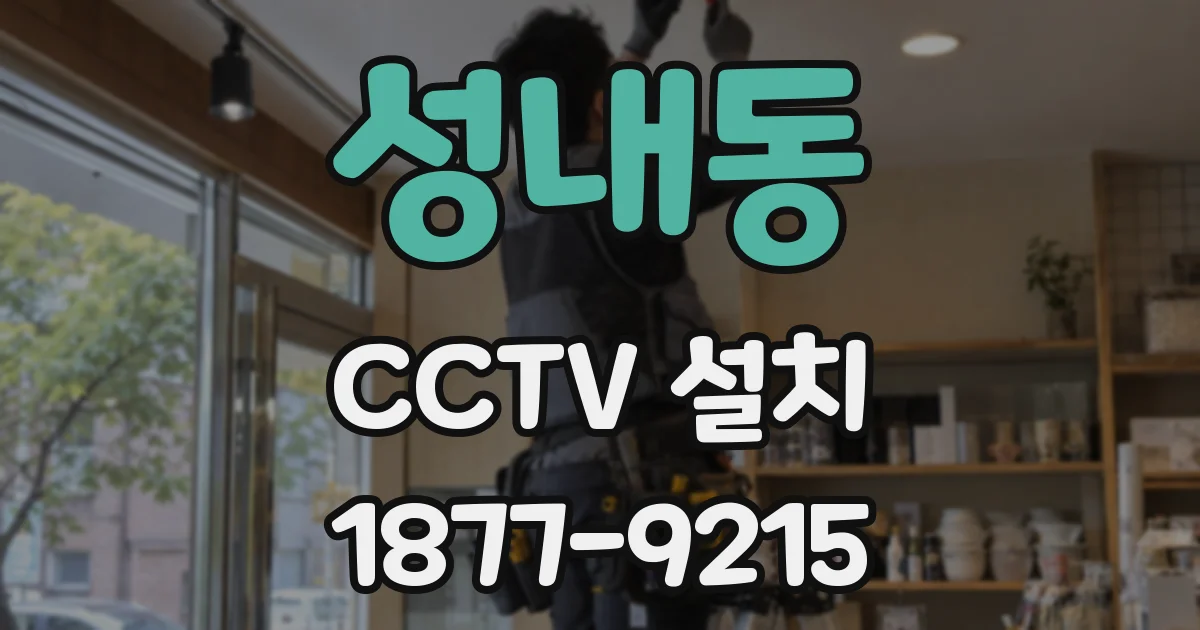 성내동 CCTV 설치