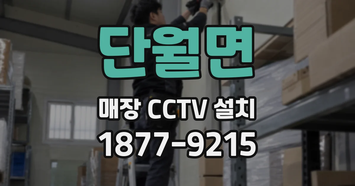 단월면 매장 CCTV 설치