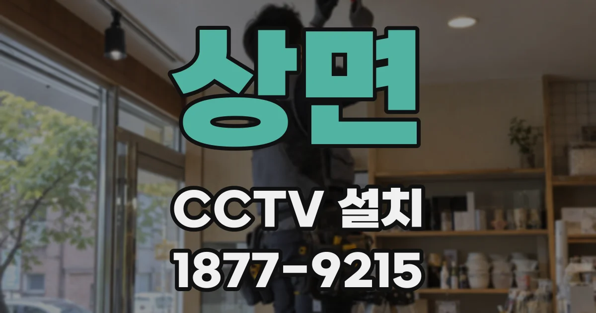 상면 CCTV 설치