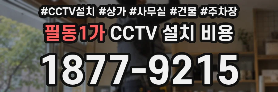 필동1가 CCTV 설치 비용