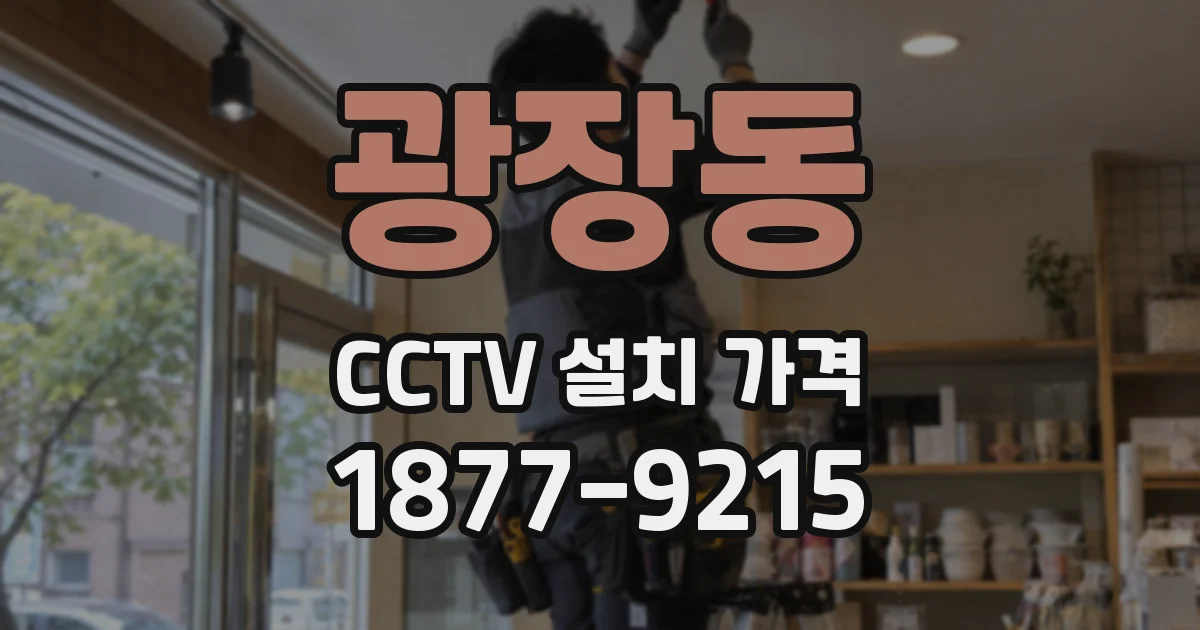 광장동 CCTV 설치 가격