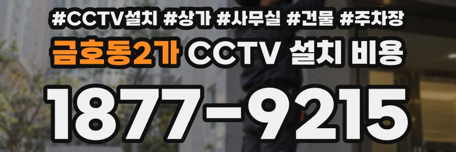 금호동2가 CCTV 설치 비용
