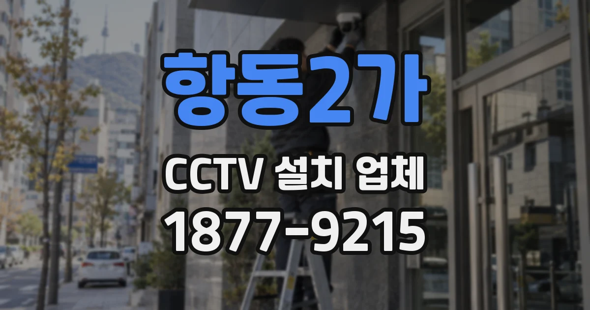 항동2가 CCTV 설치 업체