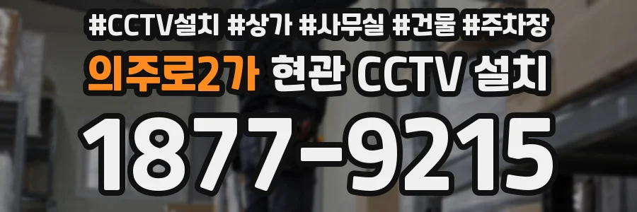 의주로2가 현관 CCTV 설치