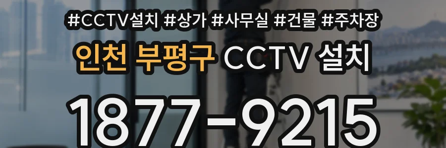인천 부평구 CCTV 설치