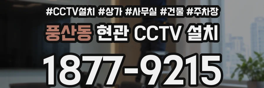 풍산동 현관 CCTV 설치
