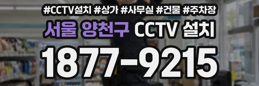 서울 양천구 CCTV 설치