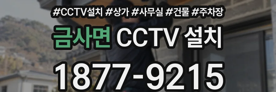 금사면 CCTV 설치