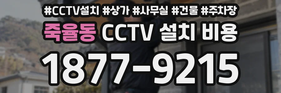 죽율동 CCTV 설치 비용