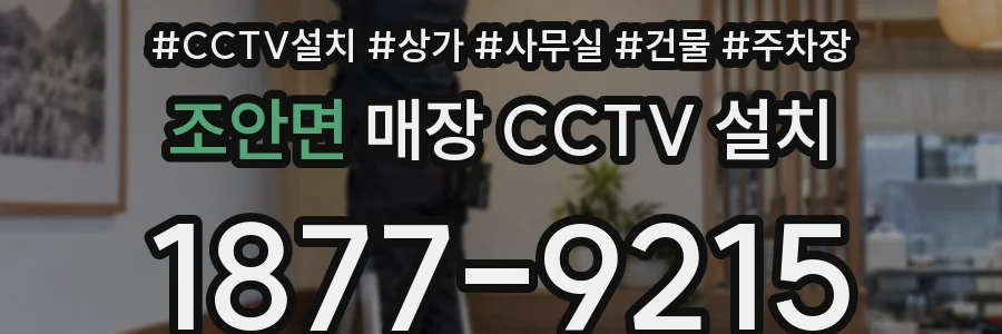 조안면 매장 CCTV 설치