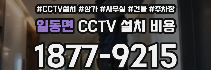 일동면 CCTV 설치 비용