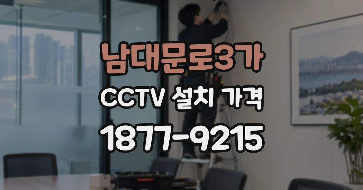 남대문로3가 CCTV 설치 가격