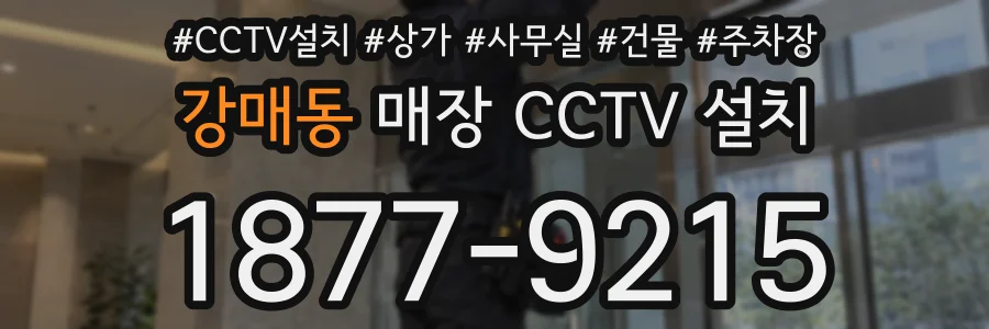 강매동 매장 CCTV 설치