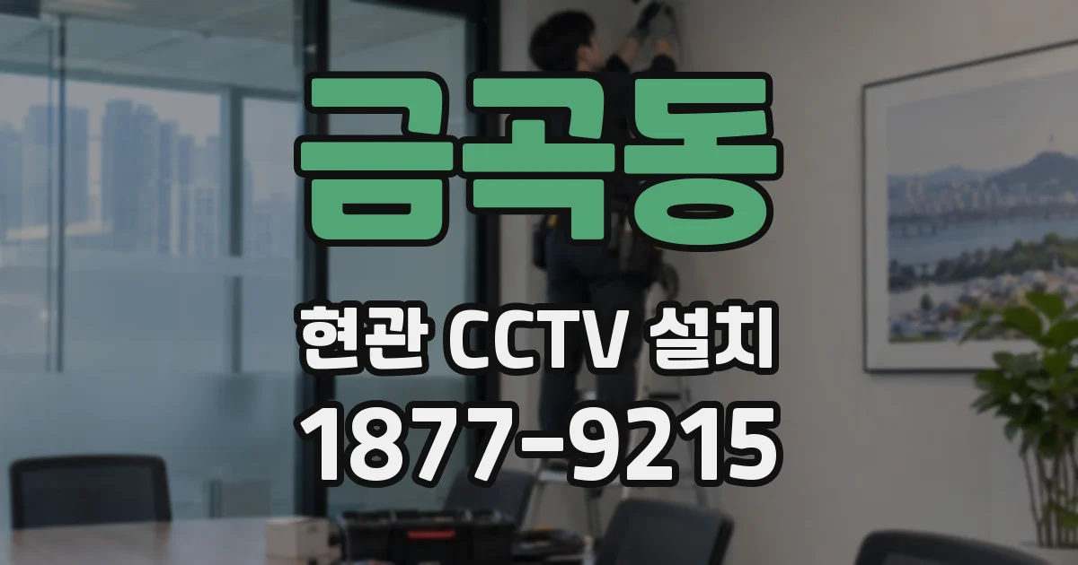 금곡동 현관 CCTV 설치