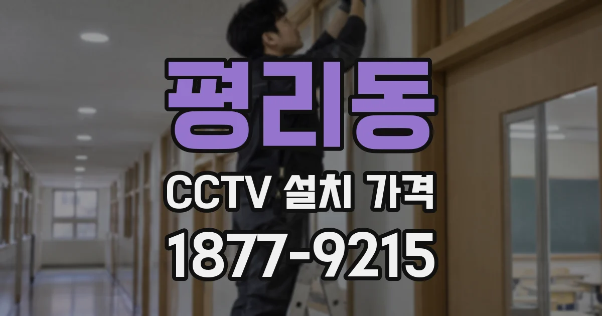 평리동 CCTV 설치 가격