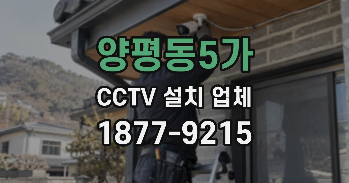 양평동5가 CCTV 설치 업체