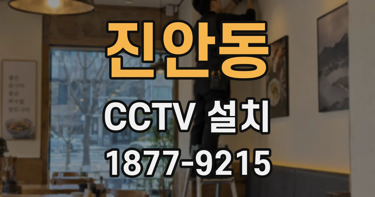 진안동 CCTV 설치