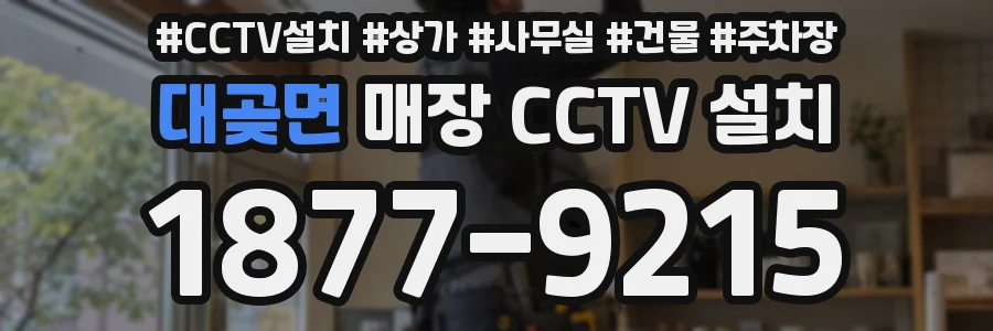 대곶면 매장 CCTV 설치