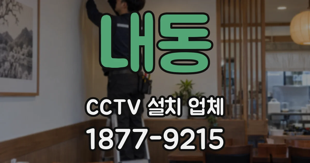 내동 CCTV 설치 업체