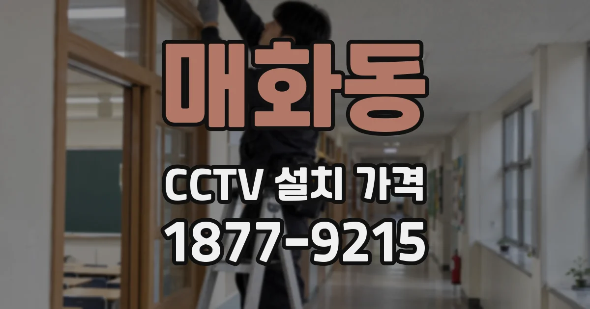 매화동 CCTV 설치 가격