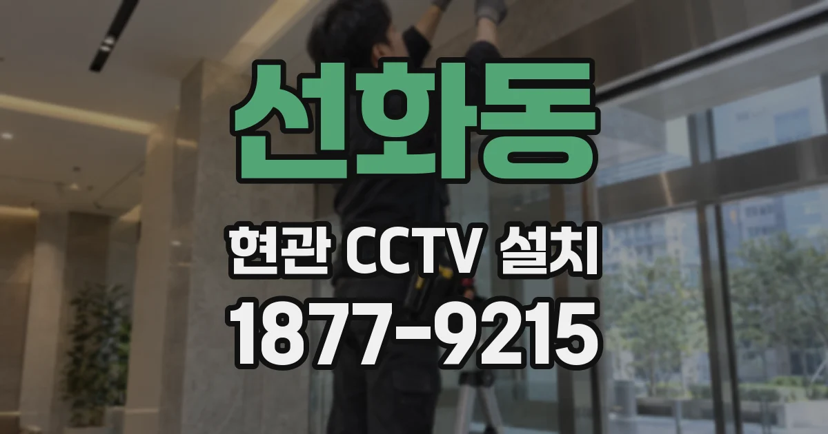선화동 현관 CCTV 설치