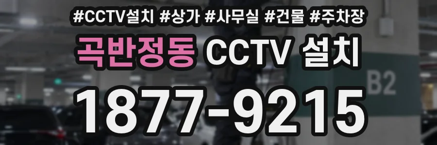 곡반정동 CCTV 설치