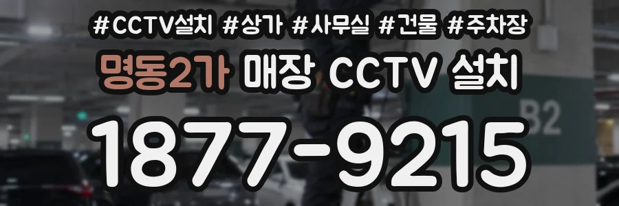 명동2가 매장 CCTV 설치