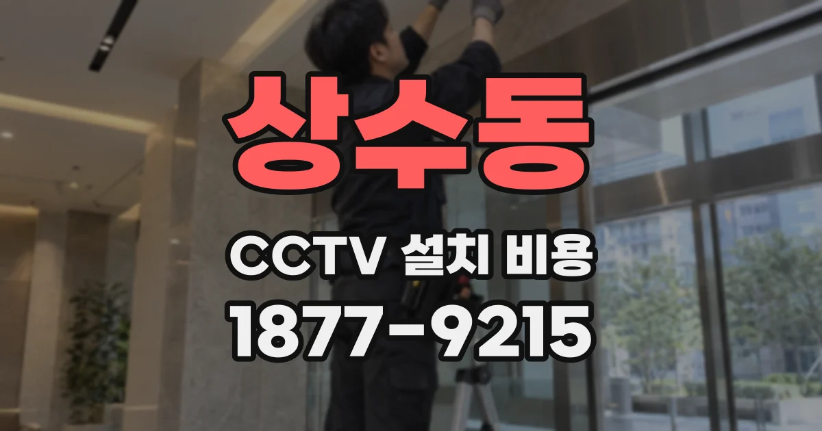 상수동 CCTV 설치 비용