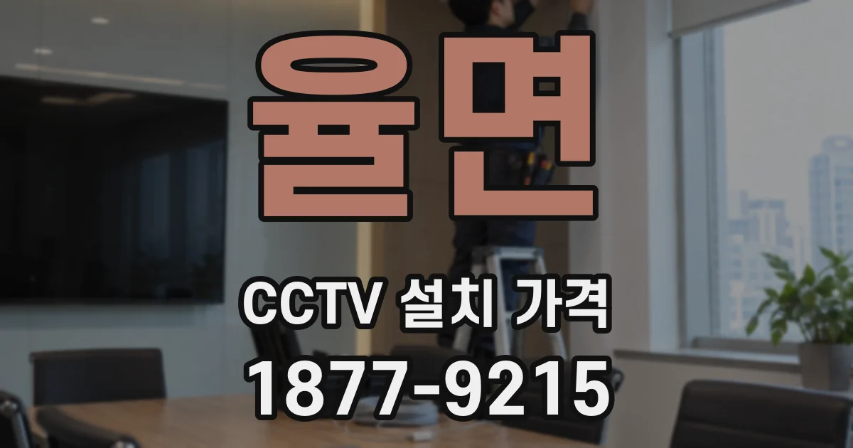 율면 CCTV 설치 가격
