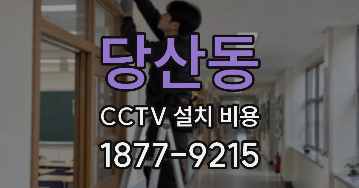 당산동 CCTV 설치 비용